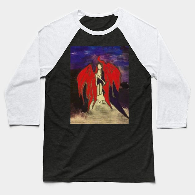 Angel without a face Baseball T-Shirt by here4hope